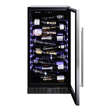 DUNAVOX DX-70.258SS винный шкаф нержавеющая сталь