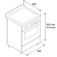 BERTAZZONI PRO64L1EXT2 варочный центр нержавеющая сталь