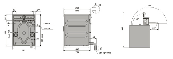 ASKO WMC8944PB.T стиральная машина титан