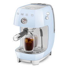 SMEG ECF03PBEU кофеварка пастельный голубой