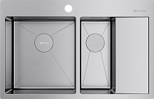 OMOIKIRI AKISAME 78-2-IN-L мойка нержавеющая сталь