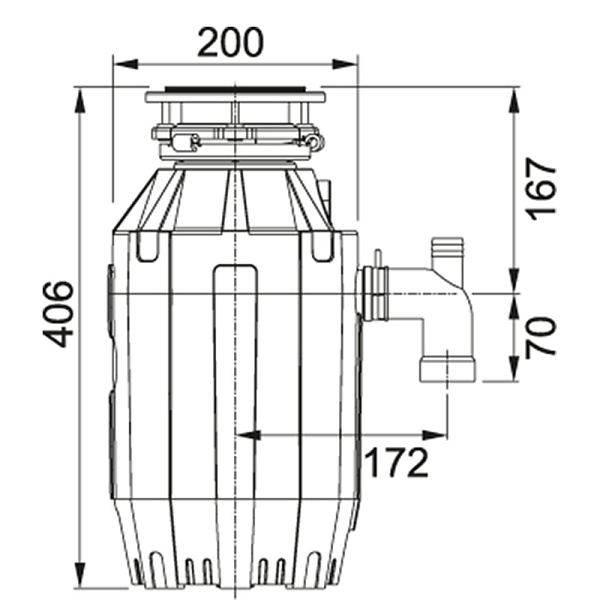 FRANKE TE-12 измельчитель красный