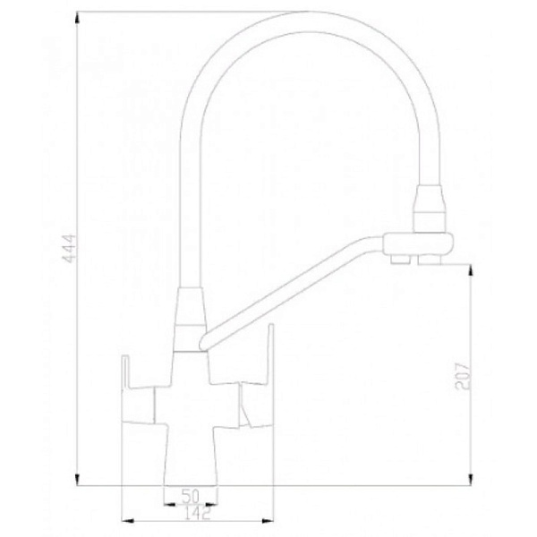 ZORG SH 903-6 Black BR смеситель черный металл/бронза