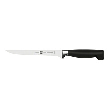 ZWILLING FOUR STAR нож филейный 180 мм черный