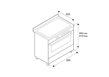 BERTAZZONI MAS96L1EXT варочный центр нержавеющая сталь