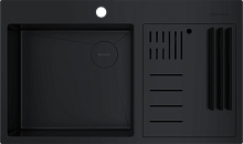 OMOIKIRI AKISAME 86-2 SIDE-GB мойка графит