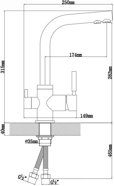 DR.GANS АКЦЕНТ смесители графит