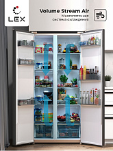 LEX LSB520GLGID холодильник золотистый
