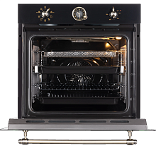 HIBERG VM 6392 BR духовой шкаф черный