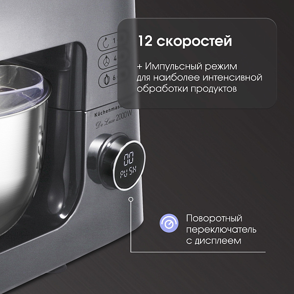 ZIGMUND & SHTAIN ZKM-984 кухонный комбайн серебристый