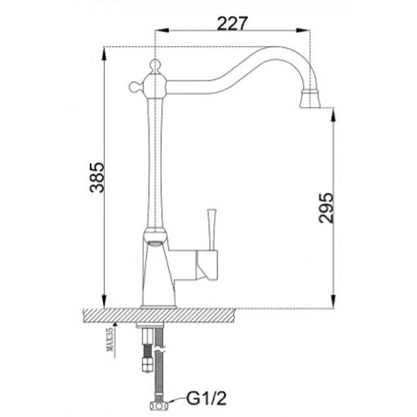 ZORG ZR 353 YF-BR смеситель бронза