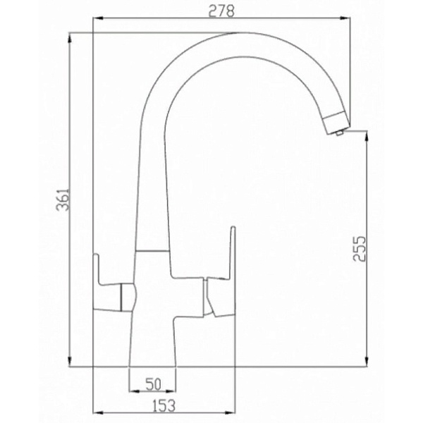 ZORG SH 819 CR смеситель хром