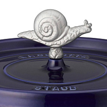 STAUB 40509-347 ручка для кокотов "Улитка" серебристый