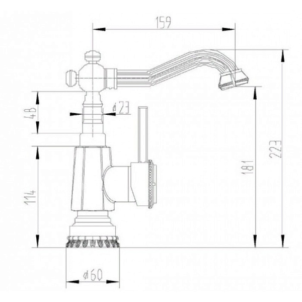 ZORG A 310U-BR смеситель бронза