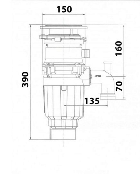 KUPPERSBERG BC 910 AS - Slim Line/K измельчитель черный