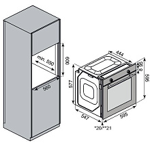 KUPPERSBERG HF 609 W духовой шкаф белый