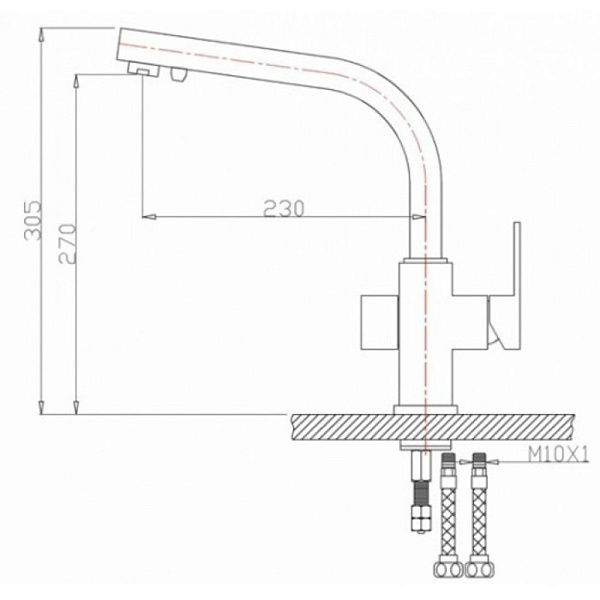ZORG ZR 311 YF-WHITE смеситель белый