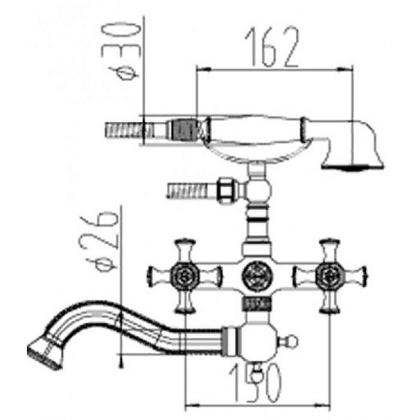 ZORG A 7000W-SL смеситель серебро