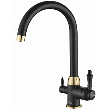 ZORG SH 723 BLACK BR смеситель черный металл/бронза