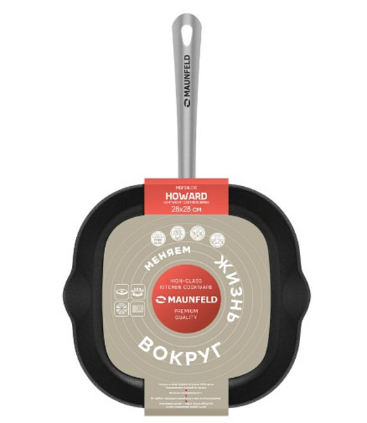 MAUNFELD HOWARD MGP28LC15 сковорода-гриль графитовый