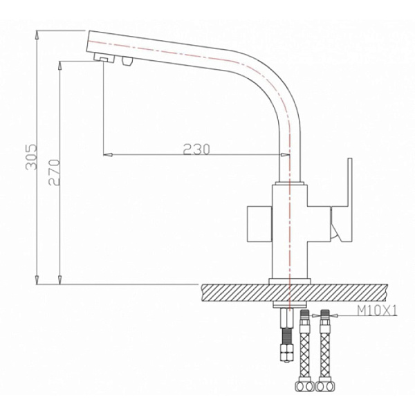 ZORG Clean Water ZR 311 YF-NICKEL смеситель