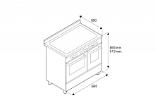 BERTAZZONI PRO96L2EXT варочный центр нержавеющая сталь