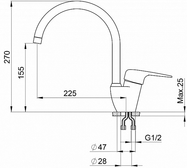 GRANULA 1024 смеситель турмалин