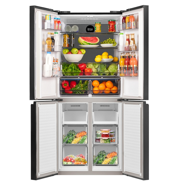 MAUNFELD MFF183NFSBE холодильник черный