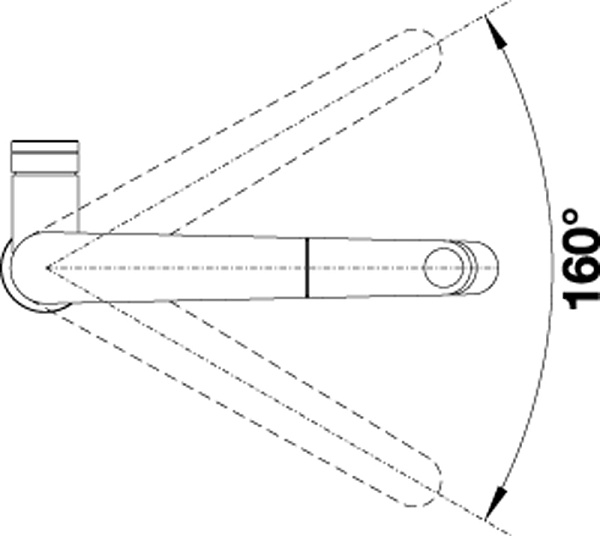 BLANCO PANERA-S смеситель нержавеющая сталь