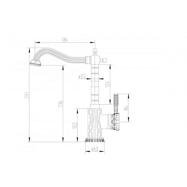 ZORG A 109K-BR смеситель бронза