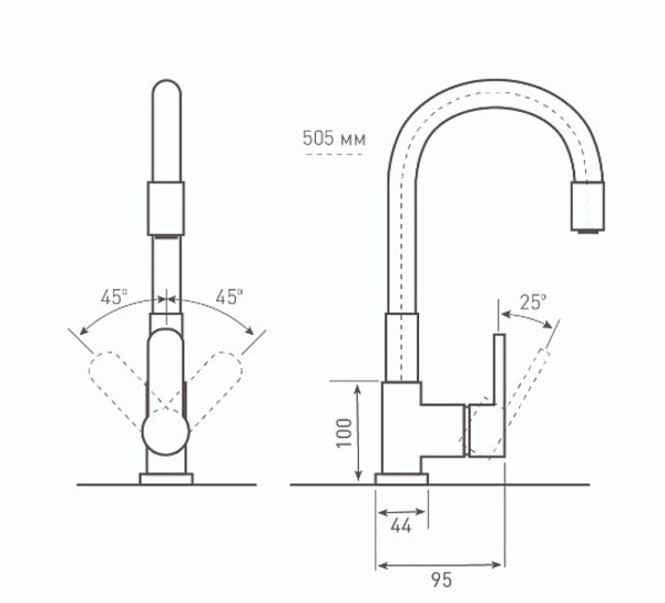 Zigmund & Shtain ZS 2400W КАМЕН.СОЛЬ смеситель