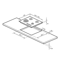 LEX GVG 642 BBL варочная панель газовая
