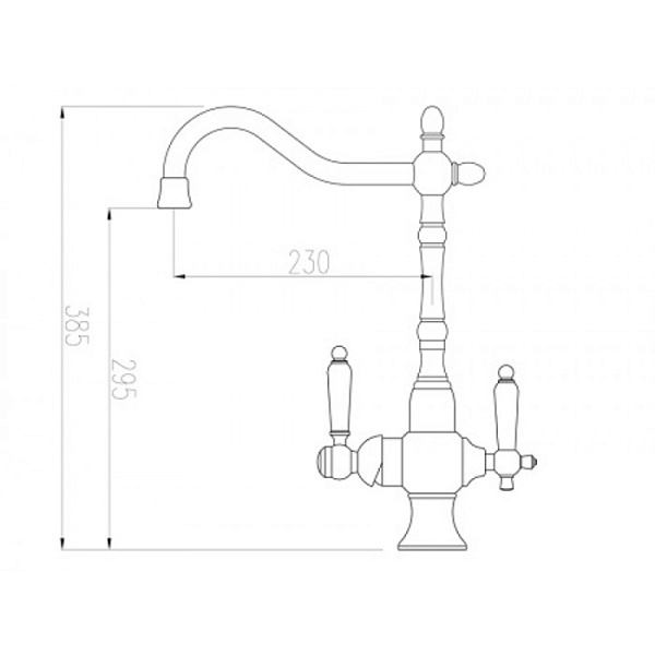ZORG ZR 336 YF-50 BR смеситель бронза