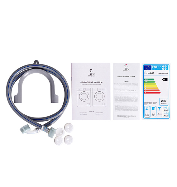 LEX LWM12012WBLID стиральная машина белый