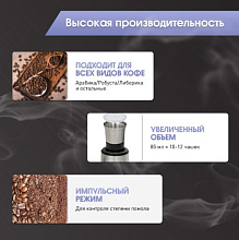 ZIGMUND & SHTAIN ZCG-10 кофемолка нержавеющая сталь