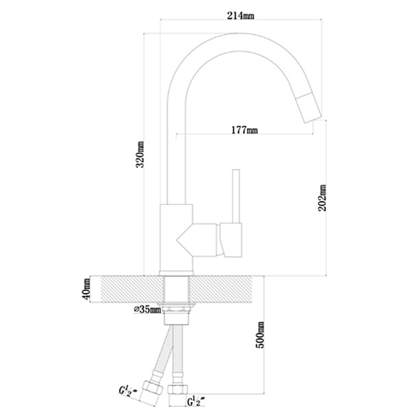 DR. GANS СОЛО смеситель дюна