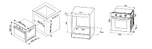 KORTING OKB 4591 GN духовой шкаф черный