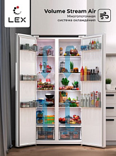 LEX LSB520WGID холодильник белый