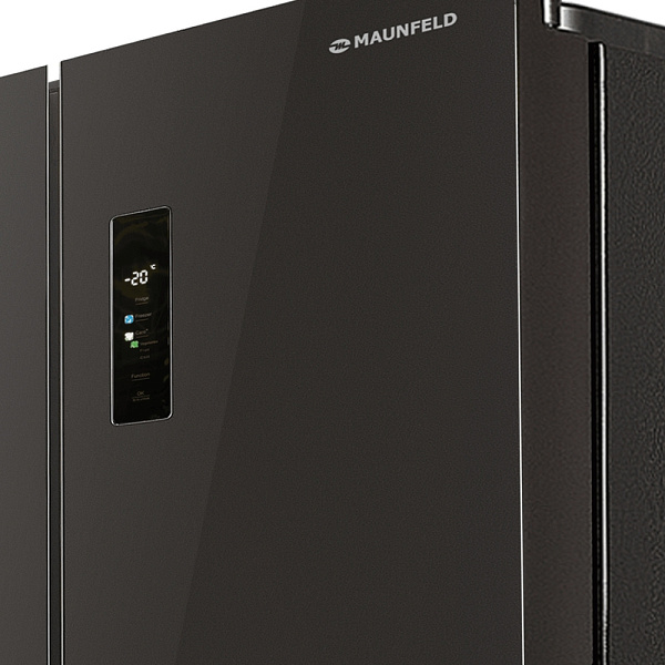 MAUNFELD MFF183NFSBE холодильник черный