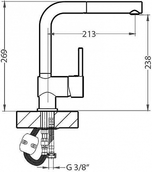 ALVEUS AZETA-P CHR VA смеситель хром 1096119