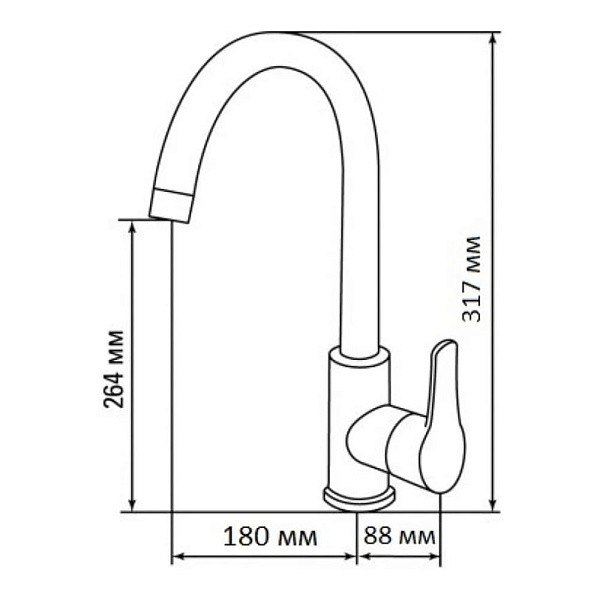 LEX TANARO WHITE смеситель белый