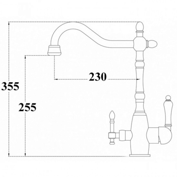 ZORG ZR 312 YF-33 смеситель хром
