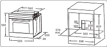 EVELUX EO 620 W духовой шкаф белый