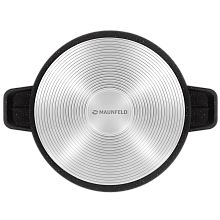MAUNFELD GALAXITE MF24GLX01CR кастрюля с крышкой 24 см 4 л черный