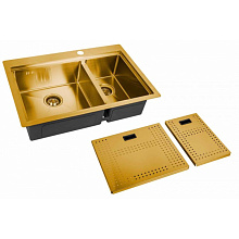 ZORG ZM N-78-2-52-L BRONZE мойка бронза