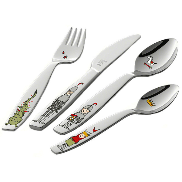 ZWILLING набор детских столовых приборов Экберт 4 пр нержавеющая сталь