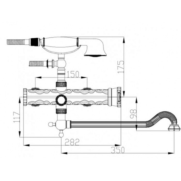 ZORG A 101WDN-SL смеситель серебро