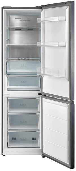 KORTING KNFC 62029 X холодильник нержавеющая сталь