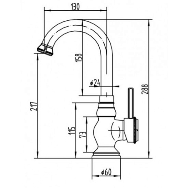 ZORG A 204U-BR смеситель бронза
