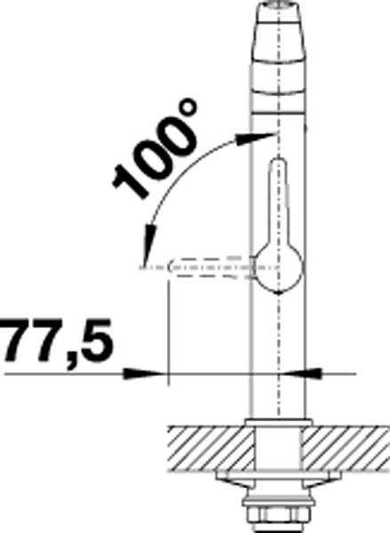 BLANCO PANERA-S смеситель нержавеющая сталь
